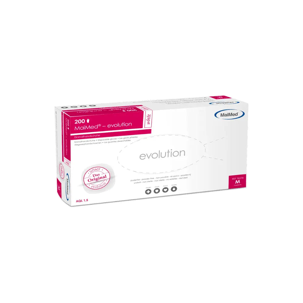 maimed handschuhe evolution MaiMed® Evolution white Einmalhandschuhe LLDPE – 200 Stück