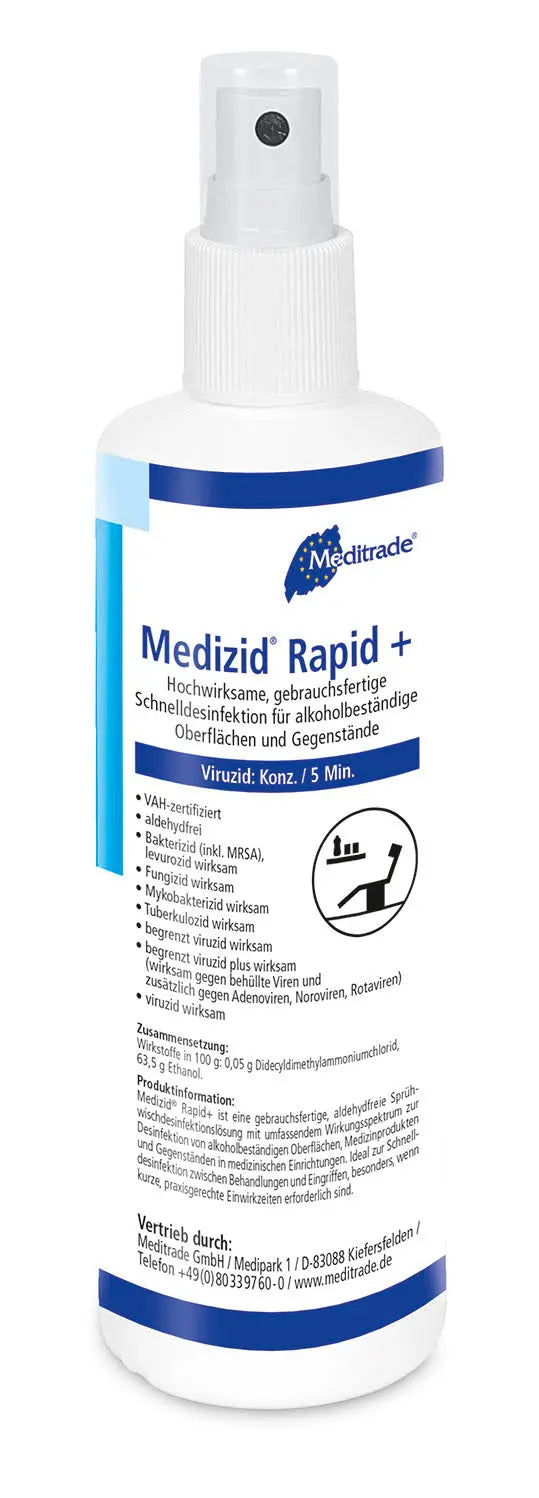 Medizid Rapid+ Sprühwischdesinfektion Meditrade