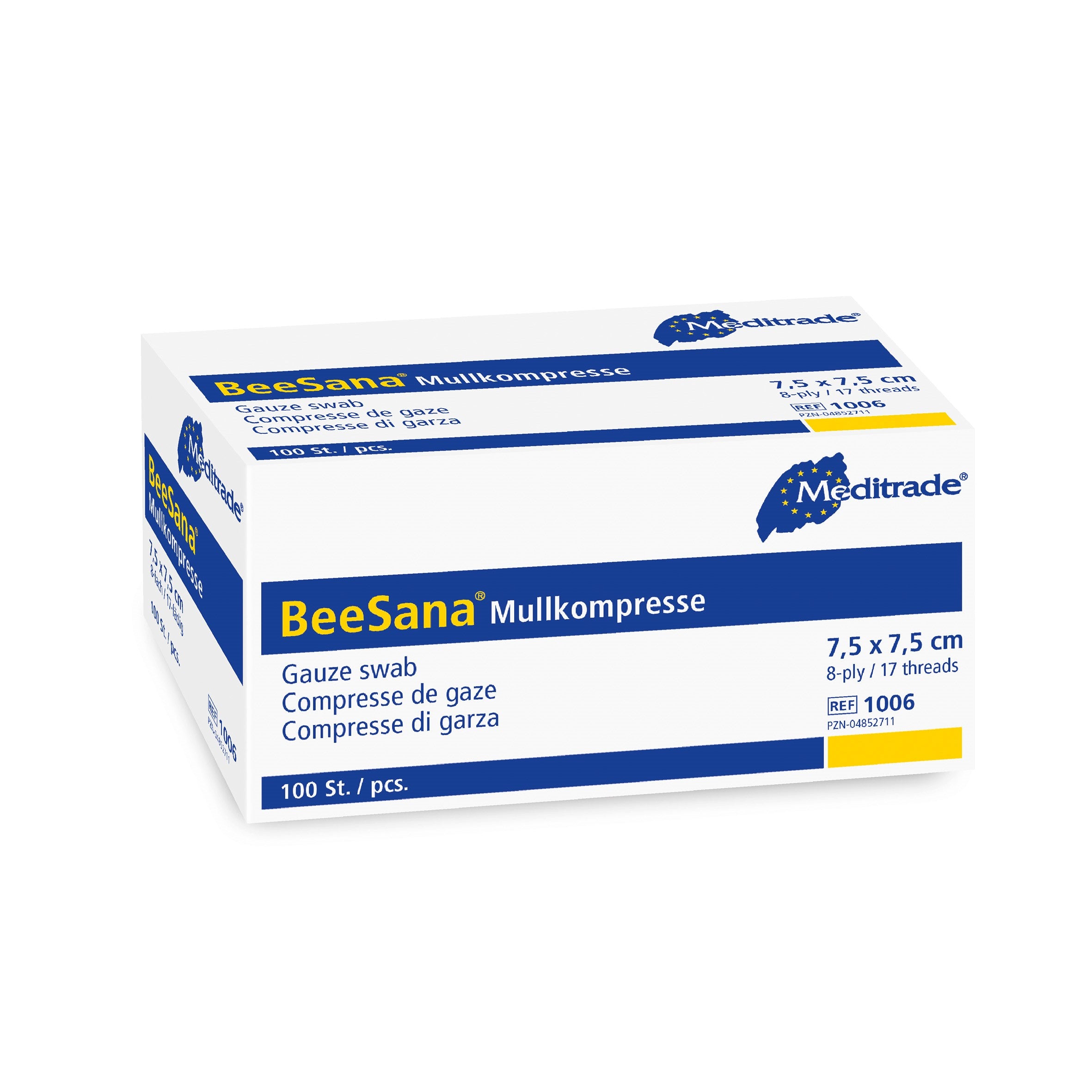 Meditrade BeeSana® Mullkompresse – Variantenansicht 1006