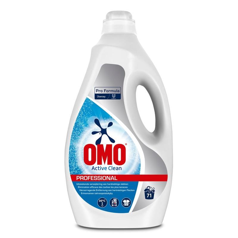 Omo Professional Active Clean, Flüssiges Vollwaschmittel | Flasche (5 l)