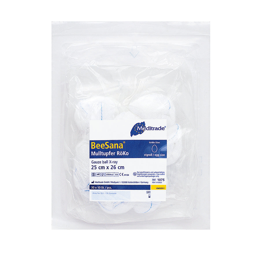 Meditrade BeeSana® Mulltupfer – RöKo, doppelt steril
