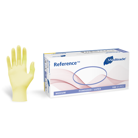 Meditrade Reference™ Untersuchungshandschuh aus Latex – Produktansicht