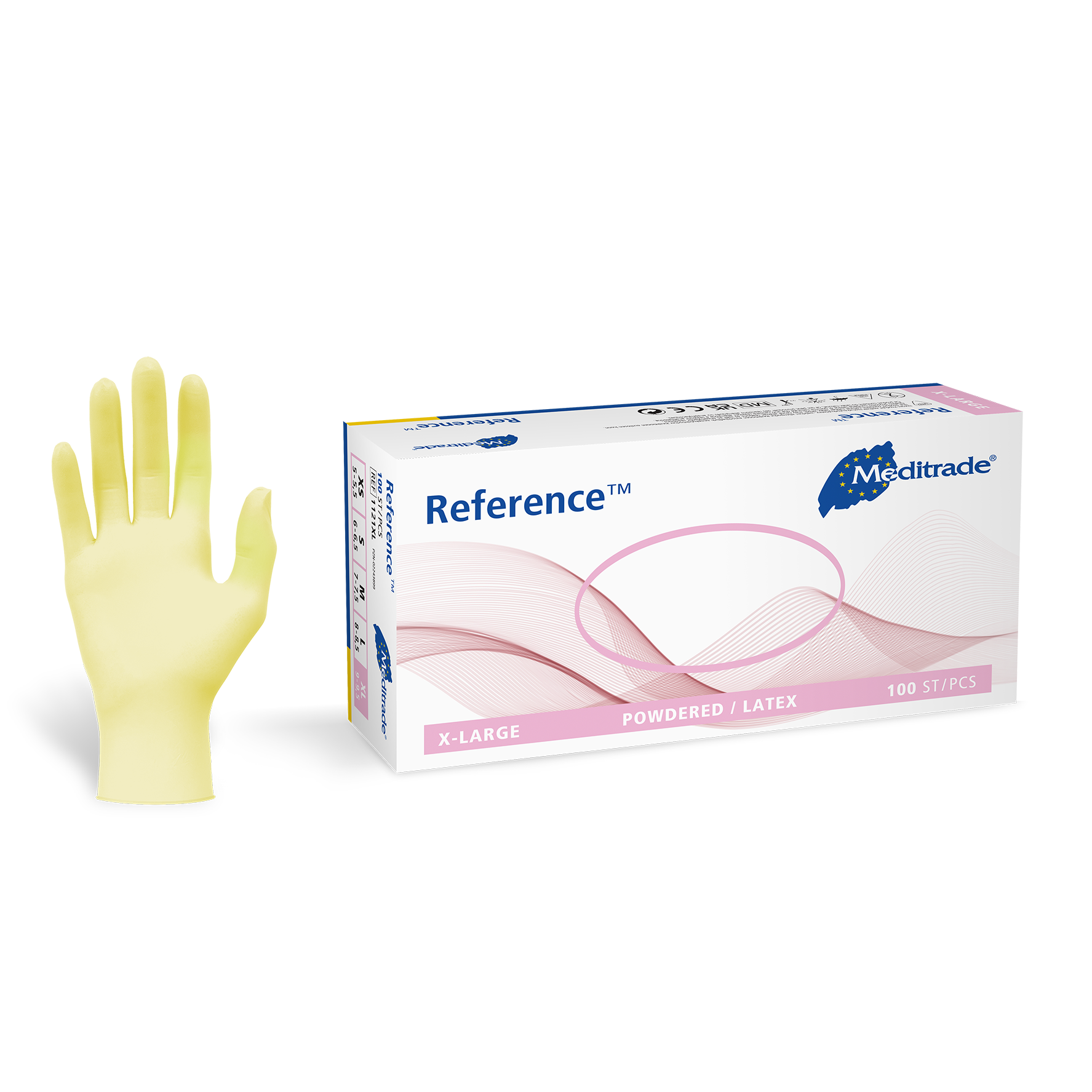 Meditrade Reference™ Untersuchungshandschuh aus Latex – Produktansicht 2