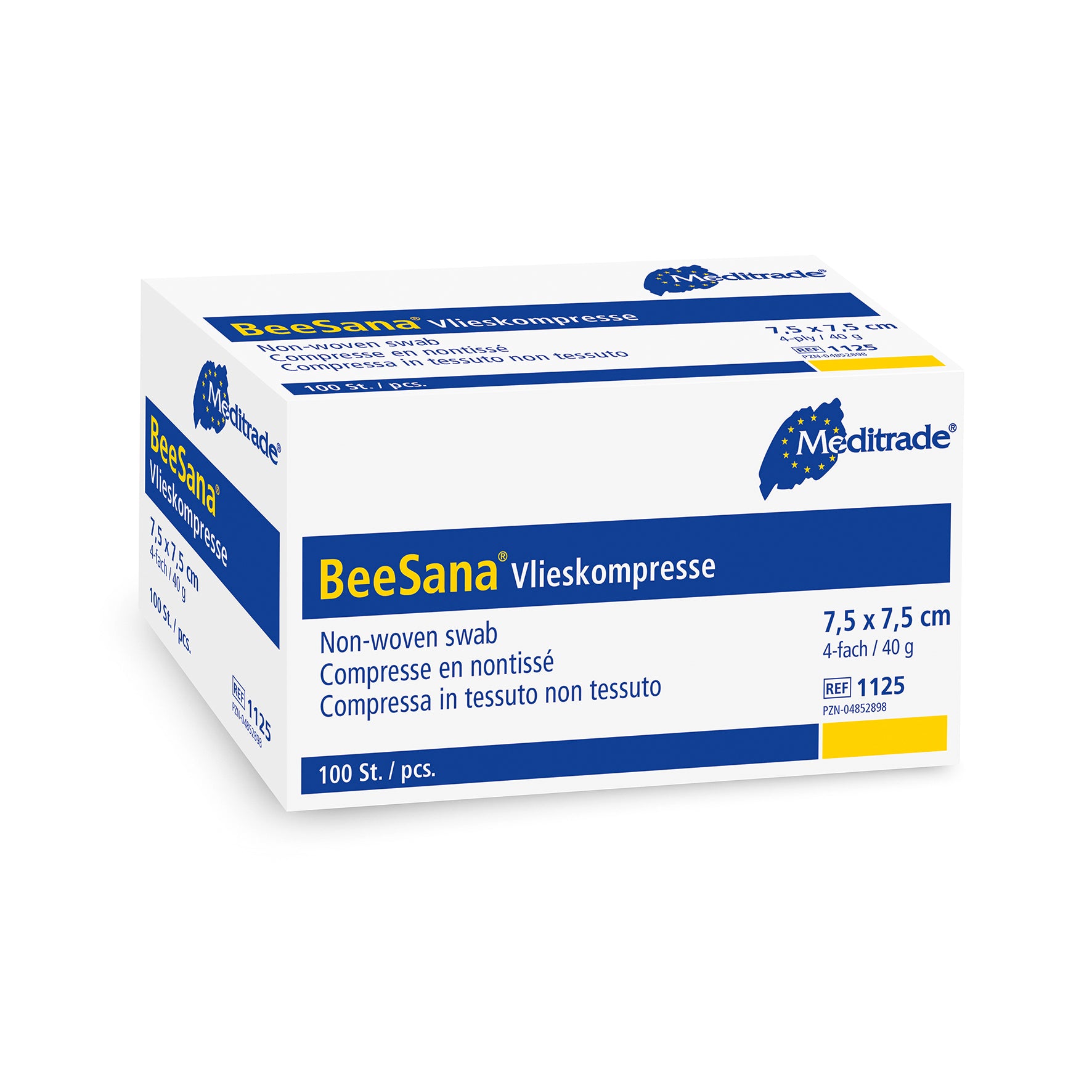 Meditrade BeeSana® Vlieskompresse – Verpackungsansicht