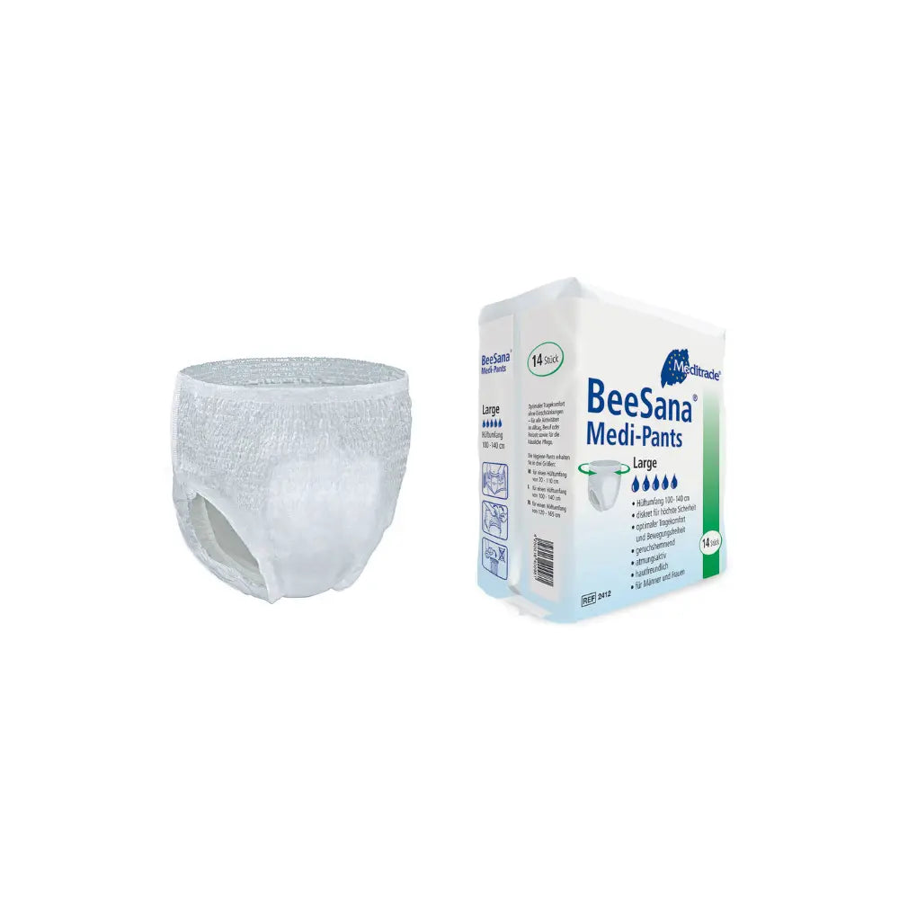 BeeSana Medipants Packung und Pants Meditrade