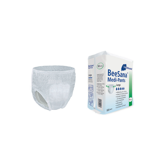 BeeSana Medipants Packung und Pants
