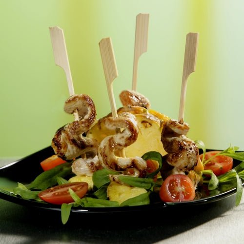 PAPSTAR Fingerfood Spieße "pure" 10 cm, ideal für Golf-Events | Dose (40 Stück)