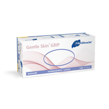 Meditrade Gentle Skin grip Latexuntersuchungshandschuh – Variantenansicht 1221GRIP-M
