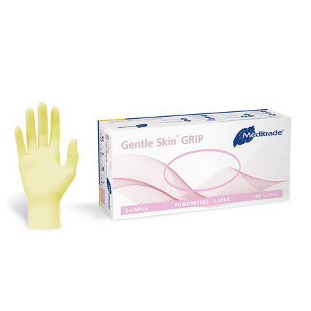 Meditrade Gentle Skin grip Latexuntersuchungshandschuh – Produktansicht 2