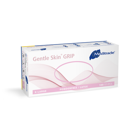 Meditrade Gentle Skin grip Latexuntersuchungshandschuh – Variantenansicht 1221GRIP-XL