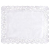 PAPSTAR 100 Spitzenpapiere eckig, weiss