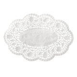 PAPSTAR 500 Mokkadeckchen oval weiss