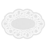 PAPSTAR 500 Mokkadeckchen oval weiss
