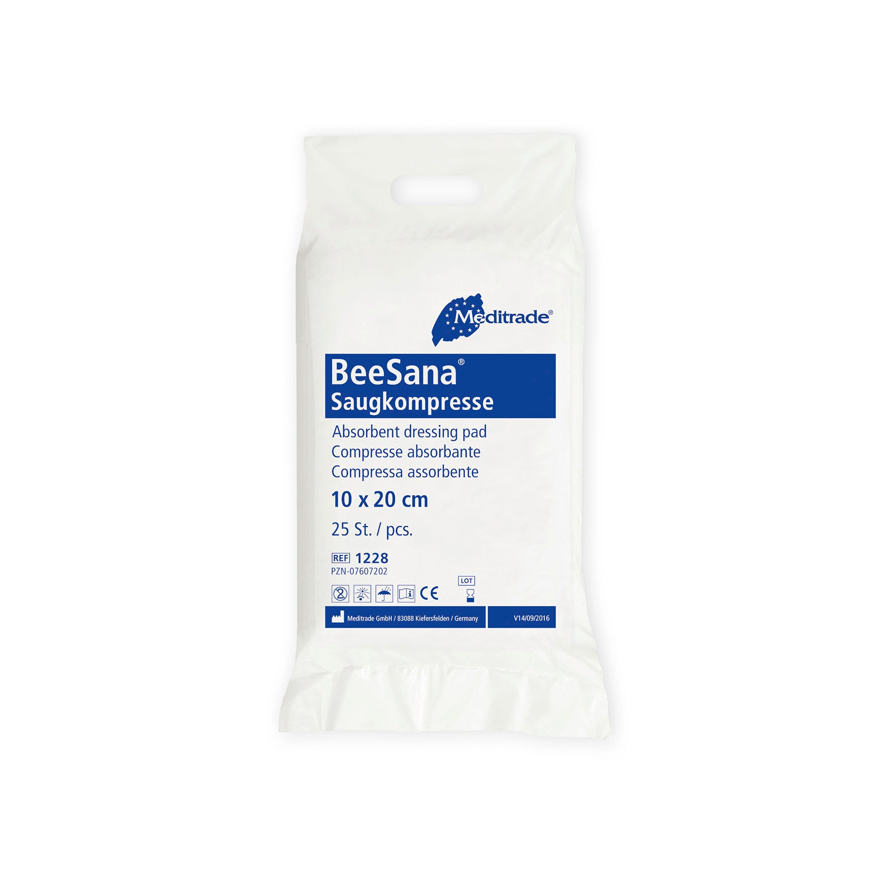 Meditrade BeeSana® Saugkompresse – Verpackungsansicht