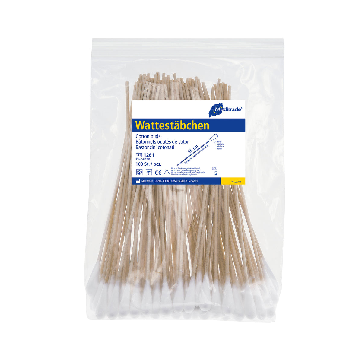 Meditrade Wattestäbchen unsteril – Produktansicht 2