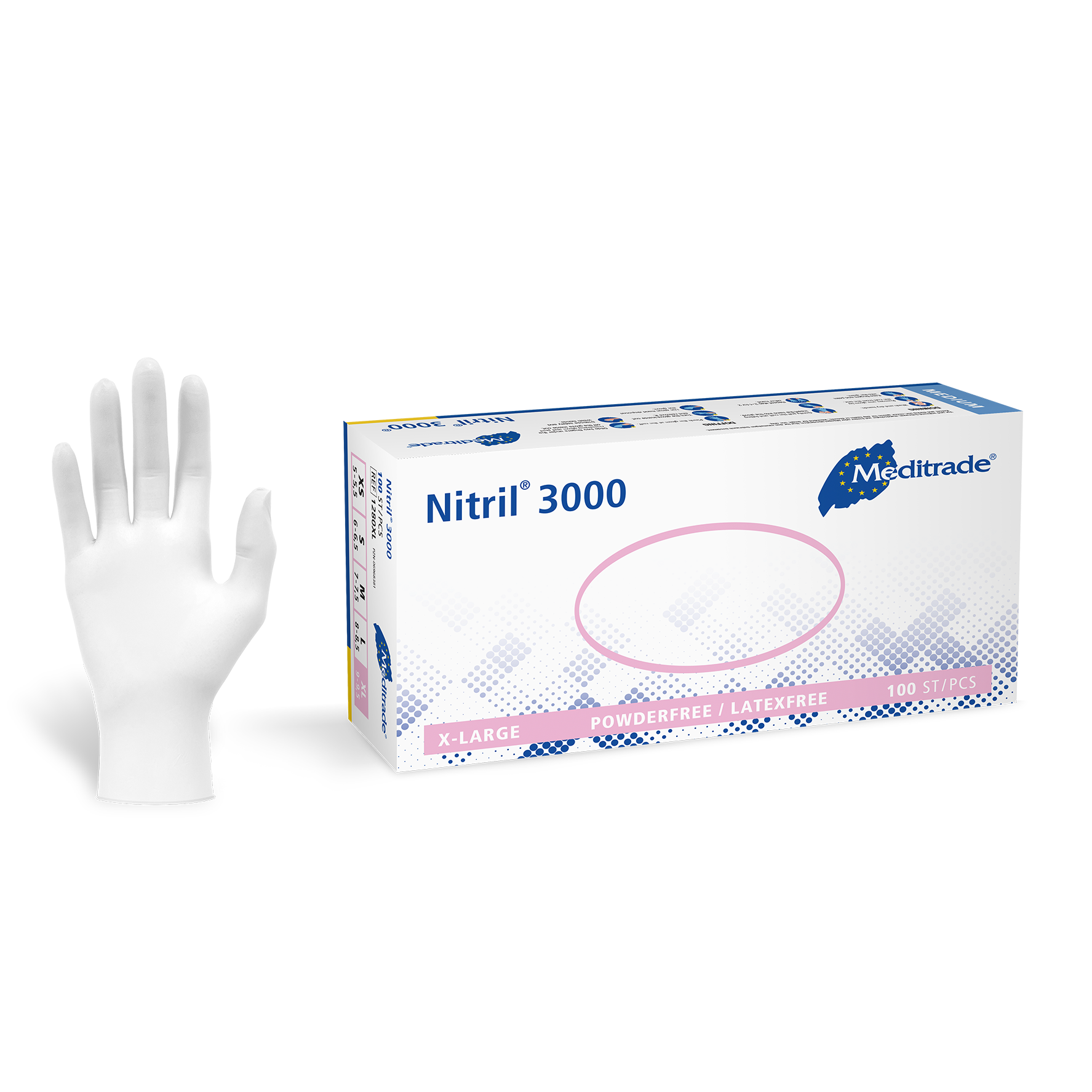 Meditrade Nitril 3000 Untersuchungshandschuh aus Nitril – Produktansicht 2