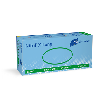Meditrade Nitril® X-Long Untersuchungshandschuh aus Nitril – Variantenansicht 1282L