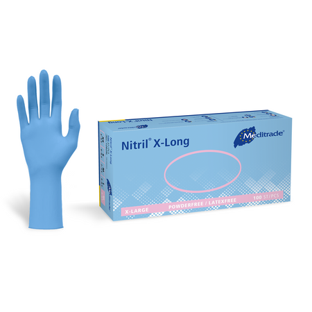 Meditrade Nitril® X-Long Untersuchungshandschuh aus Nitril – Produktansicht 2