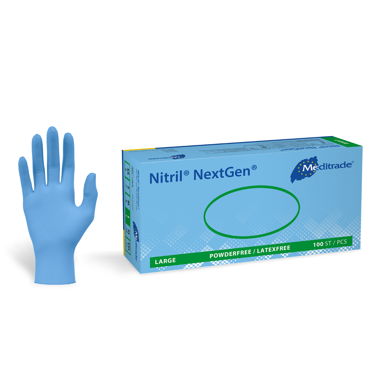 Meditrade Nitril NextGen Untersuchungshandschuh aus Nitril – Produktansicht 2