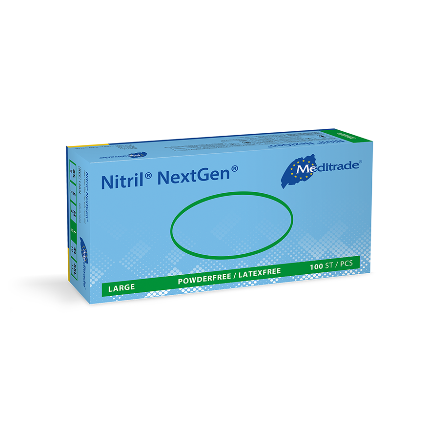 Meditrade Nitril NextGen Untersuchungshandschuh aus Nitril – Variantenansicht 1283L