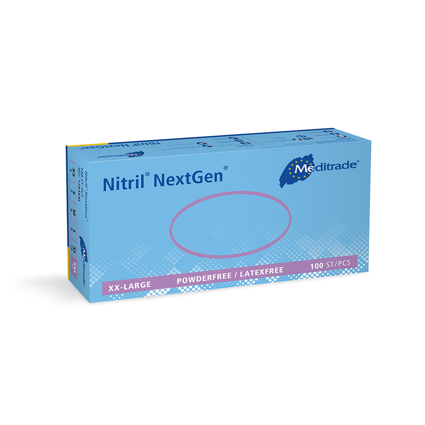 Meditrade Nitril NextGen Untersuchungshandschuh aus Nitril – Variantenansicht 1283XXL