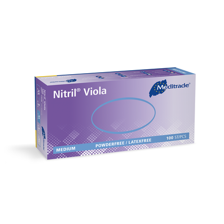 Meditrade Nitril Viola Untersuchungshandschuh – Variantenansicht 1285M