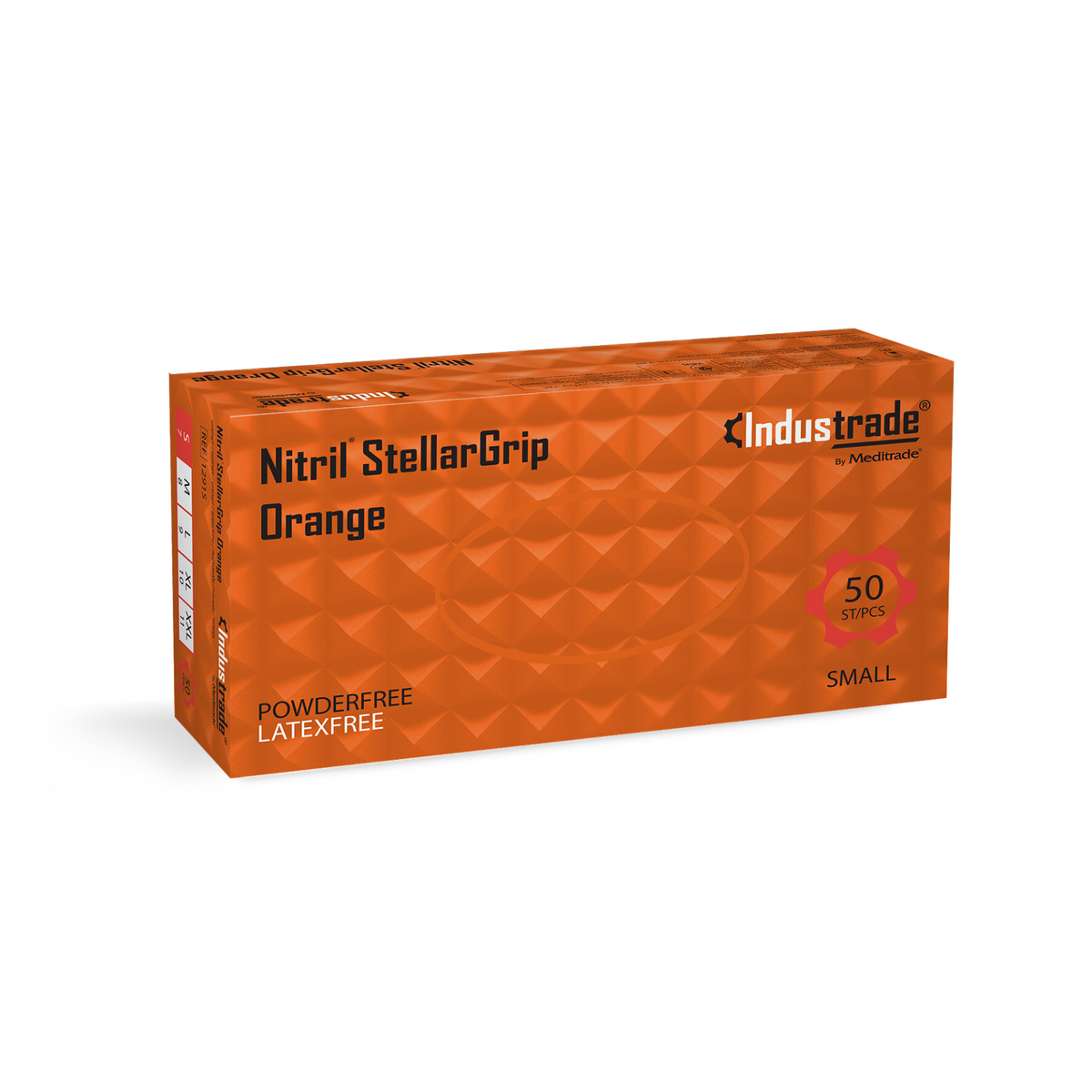 Meditrade Nitril StellarGrip orange Nitrilhandschuh – Variantenansicht 1291S