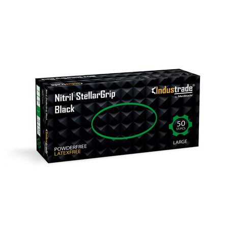Meditrade Nitril StellarGrip black Nitrilhandschuh – Variantenansicht 1292L