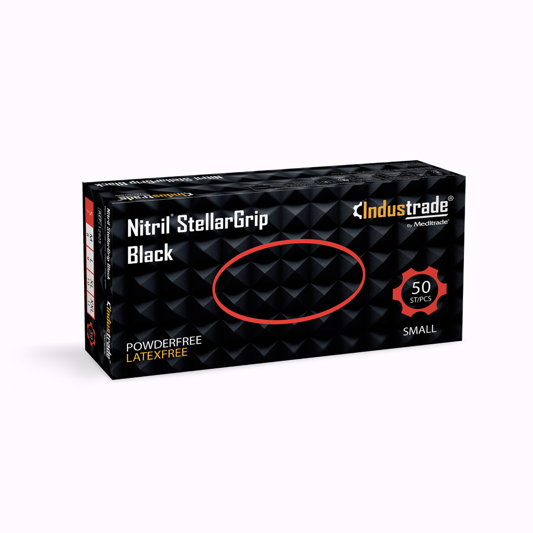 Meditrade Nitril StellarGrip black Nitrilhandschuh – Variantenansicht 1292S