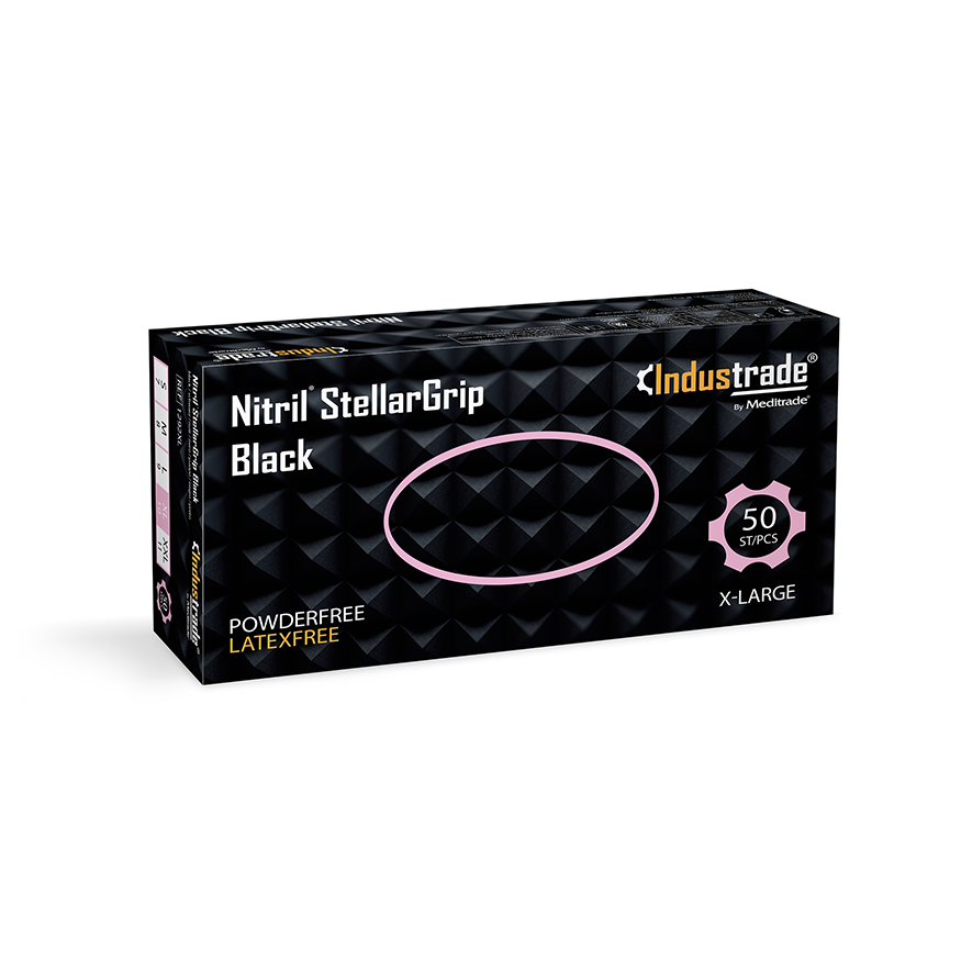 Meditrade Nitril StellarGrip black Nitrilhandschuh – Variantenansicht 1292XL