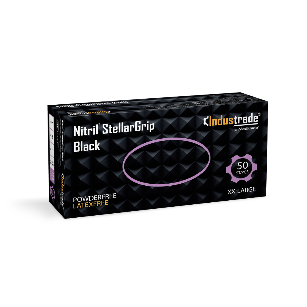 Meditrade Nitril StellarGrip black Nitrilhandschuh – Variantenansicht 1292XXL