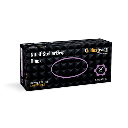 Meditrade Nitril StellarGrip black Nitrilhandschuh – Variantenansicht 1292XXL
