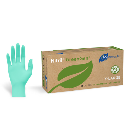 Meditrade Nitril GreenGen Untersuchungshandschuh aus Nitril – Produktansicht 2