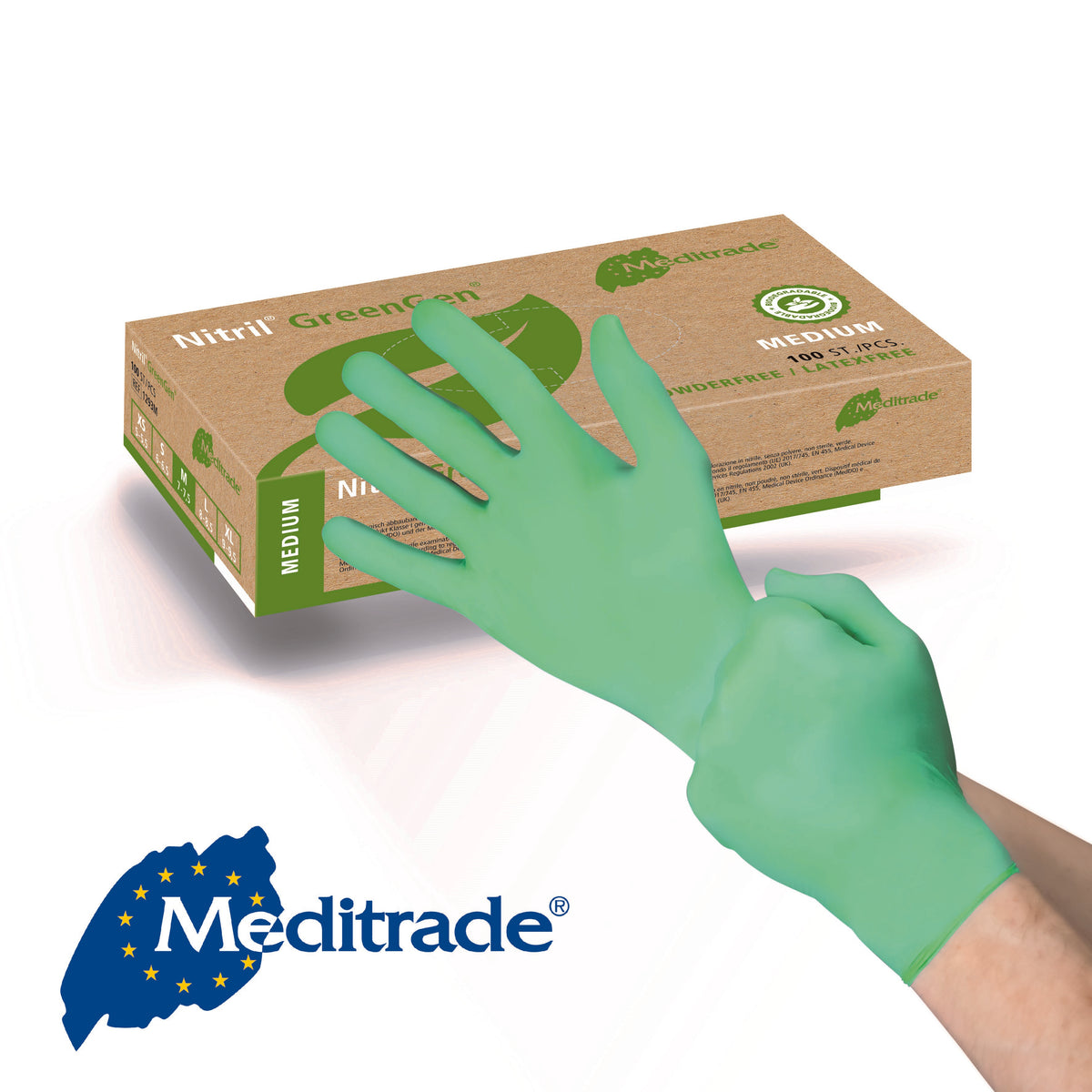 Meditrade Nitril GreenGen Untersuchungshandschuh aus Nitril – Weitere Produktansicht