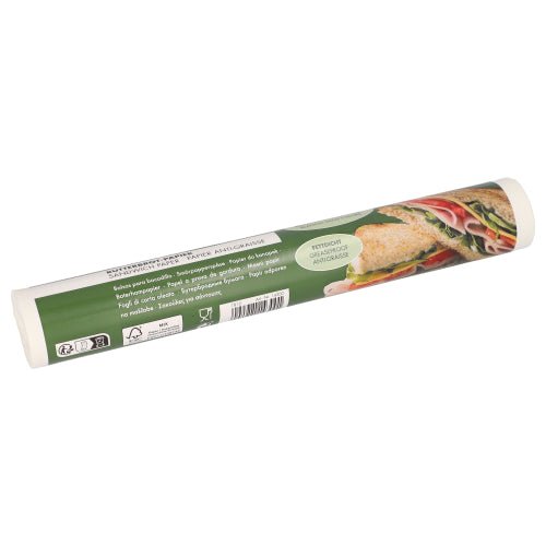 PAPSTAR Butterbrotpapier 25x30 cm, 100 Blatt, weiß | Banderole (100 Blätter)