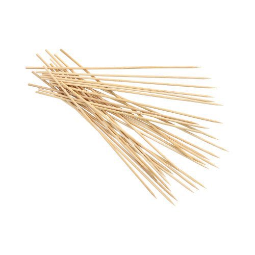 PAPSTAR Schaschlikspieße aus Bambus "pure" Ø 2,5 mm, 20 cm lang | Schrumpffolie (200 Stück)