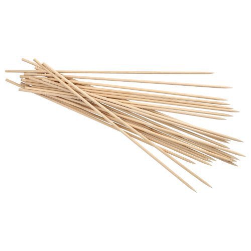 PAPSTAR Schaschlikspieße Holz "pure" Ø 5 mm, 40 cm lang | Folie (200 Stück)