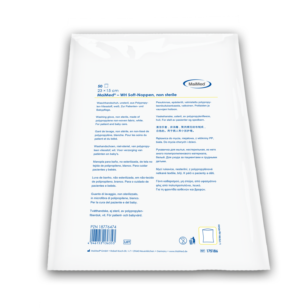 MaiMed® WH Soft-Noppen - Einmalwaschhandschuh