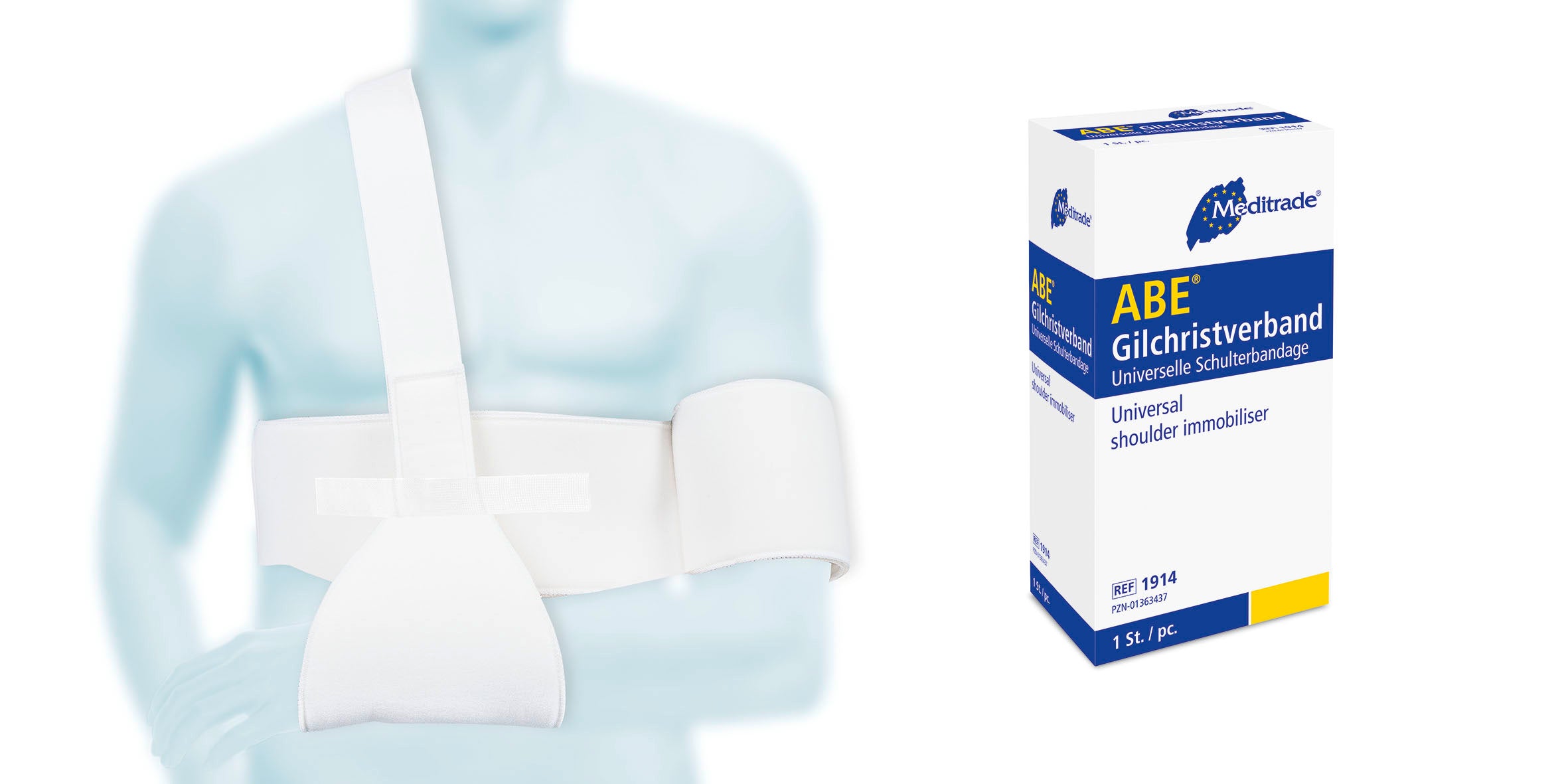 Meditrade ABE® Gilchristverband Schulterbandage – Universal | Inhalt: 1 Stück