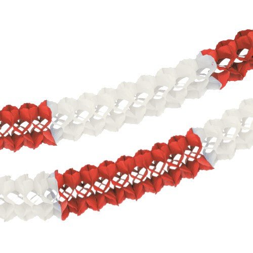 PAPSTAR Großraumgirlande, Papier schwer entflammbar Ø 16 cm · 10 m