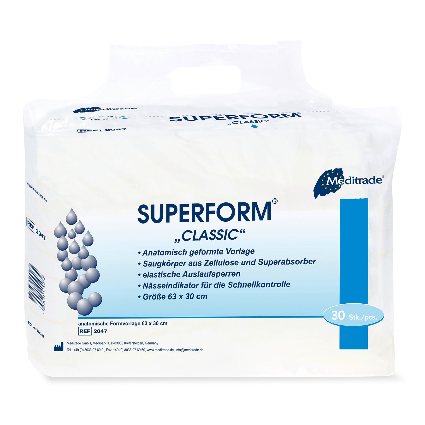 Meditrade Superform Inkontinenzvorlage – Produktansicht
