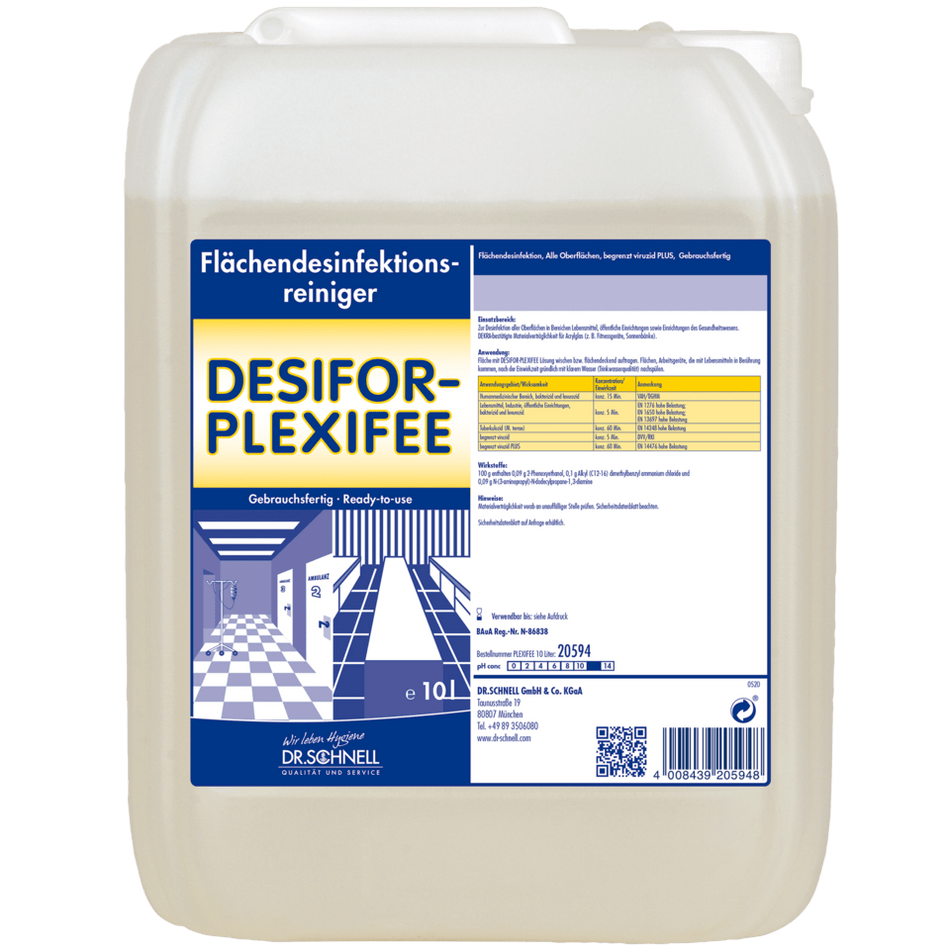 Dr. Schnell Desifor PlexiFee Flächendesinfektionsmittel, begrenzt viruzid PLUS