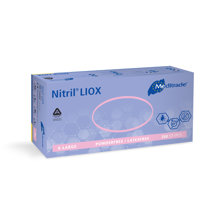 Meditrade Nitril® LIOX Antimikrobieller Untersuchungshandschuh aus Nitril – Variantenansicht 2284XL