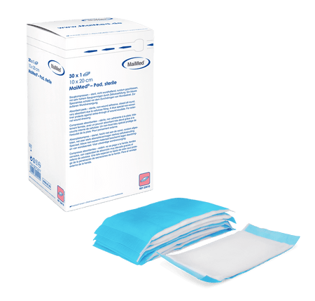 MaiMed® Pad steril - Sterile Saugkompresse | Format: 10 × 10 cm