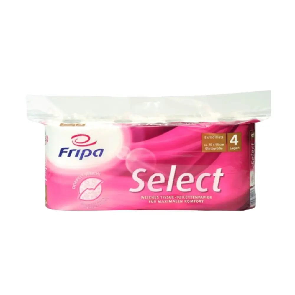 Fripa Select Toilettenpapier - 4-lagig, 100 % Zellstoff Fripa