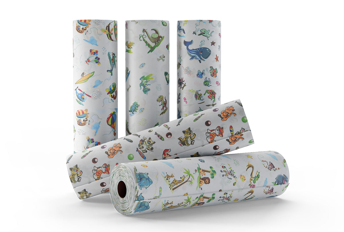 Meditrade Rollicel KidsRoll – Liegenabdeckung | mit Muster | Maße: 50 cm × 46 m | Inhalt: 9 Rollen – Produktansicht 3