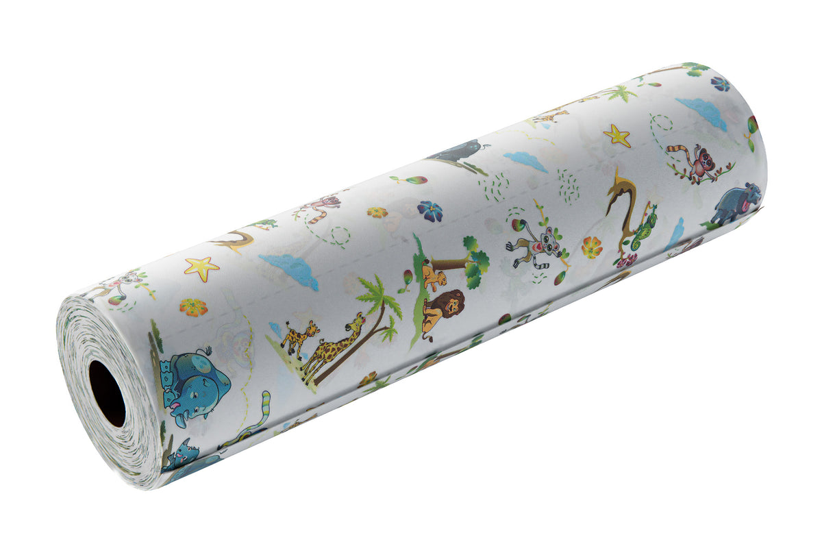 Meditrade Rollicel KidsRoll – Liegenabdeckung | mit Muster | Maße: 50 cm × 46 m | Inhalt: 9 Rollen