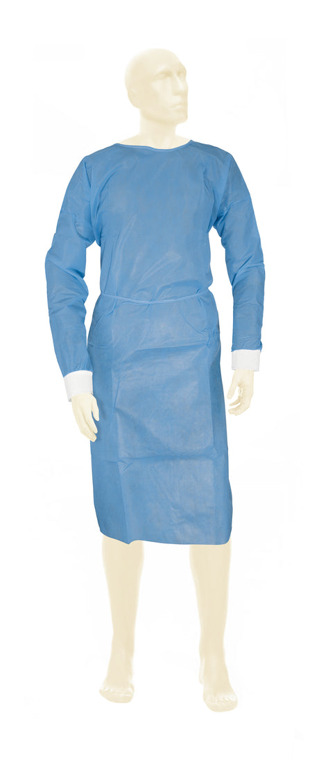 Meditrade BeeSana SMS-Kittel 40 g – Maße: 115 × 150 cm | Farbe: Blau | Schutz gegen Flüssigkeitsspritzer | Inhalt: 50 Stück