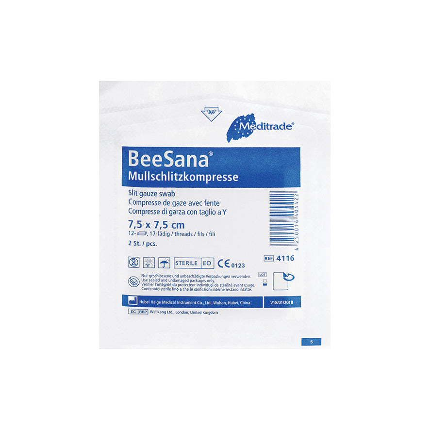 Meditrade BeeSana® Mullschlitzkompresse