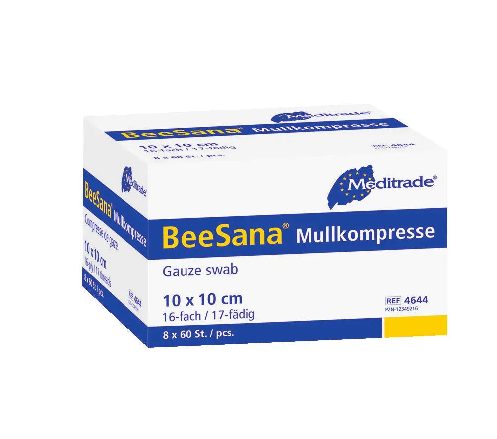 BeeSana Mullkompresse unsteril und steril Meditrade